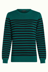 Agnes Top Loop Stripe - Peacock Green