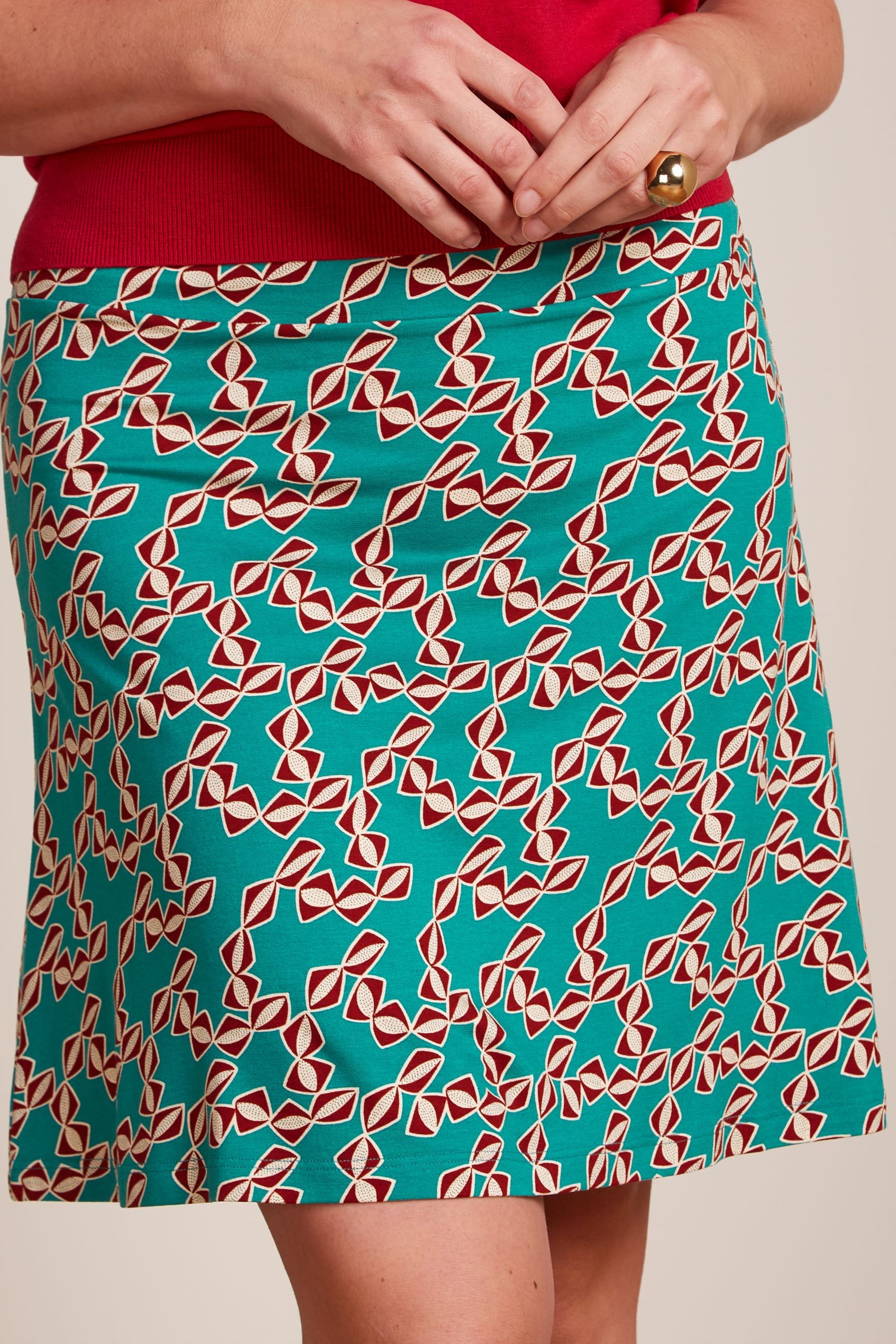 Border Skirt Minty - Bermuda Green