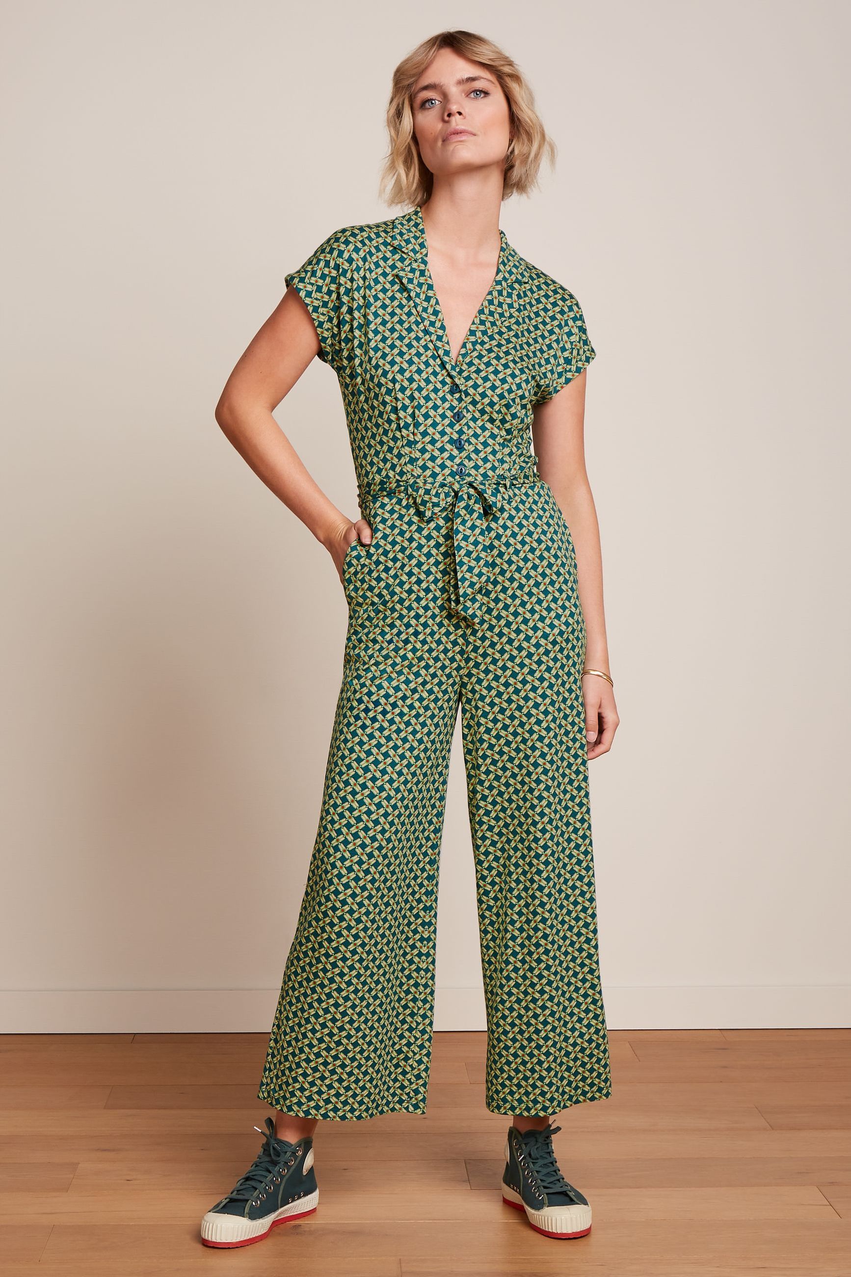 Darcy Jumpsuit Scala - Kayaking Green – King Louie