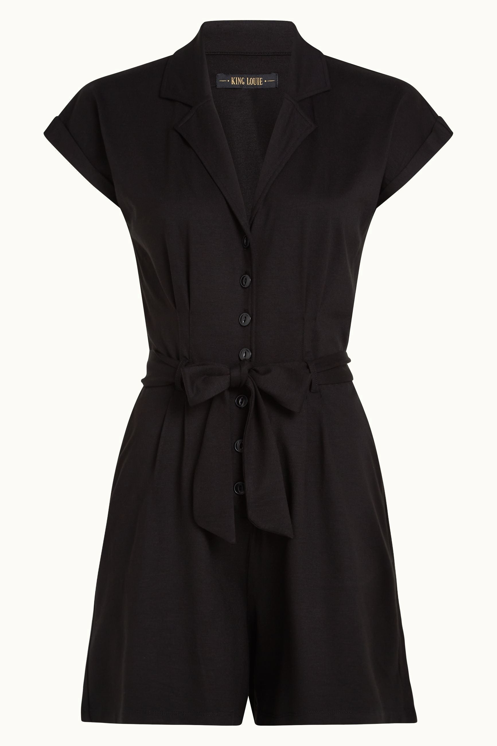 Darcy Playsuit Viscose Classic - Black