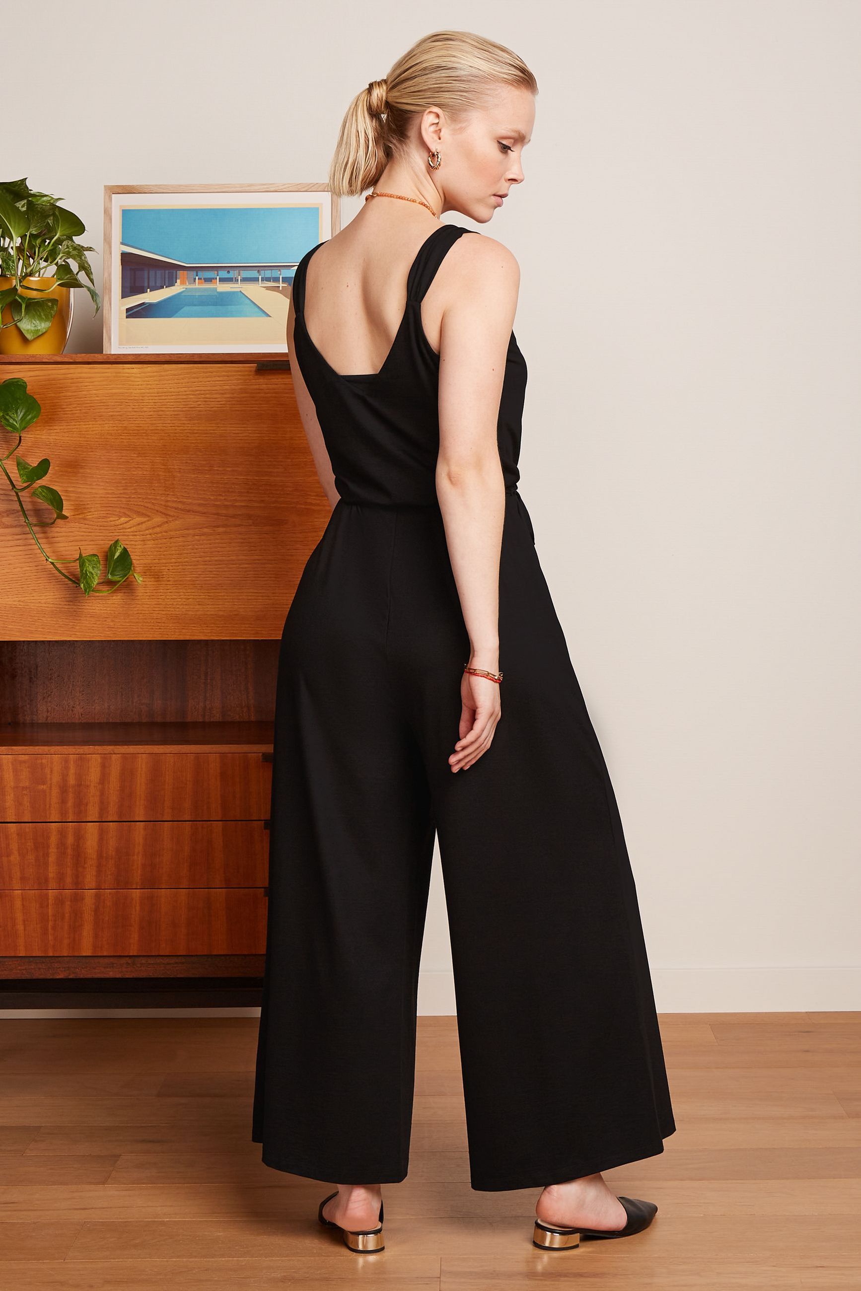 Lenny Jumpsuit Viscose Classic - Black