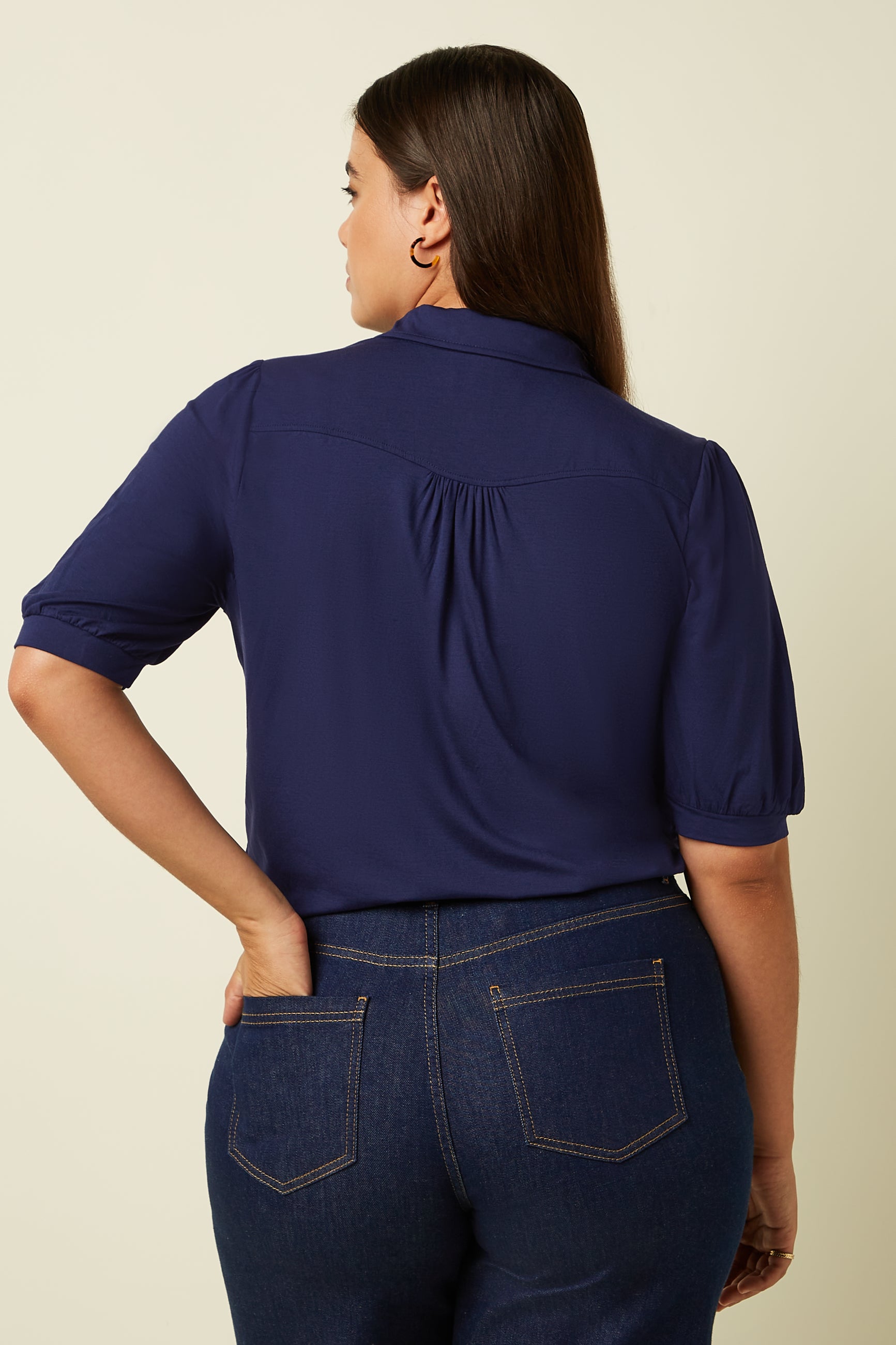 Carina Blouse Viscose Light - Beacon Blue