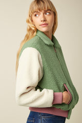 Fay Jacket Teddy - Shade Green
