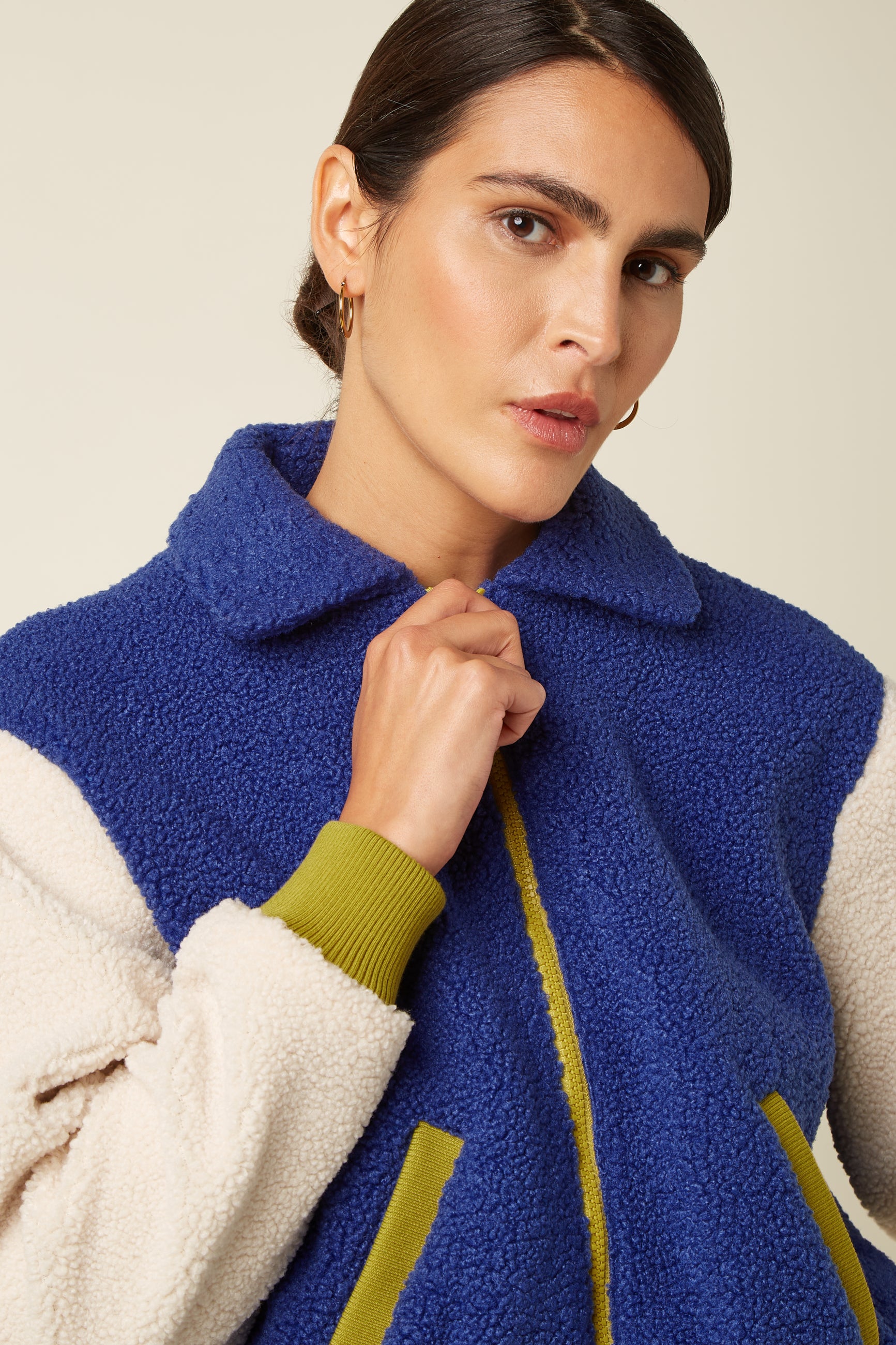 Fay Jacket Teddy - Bluing