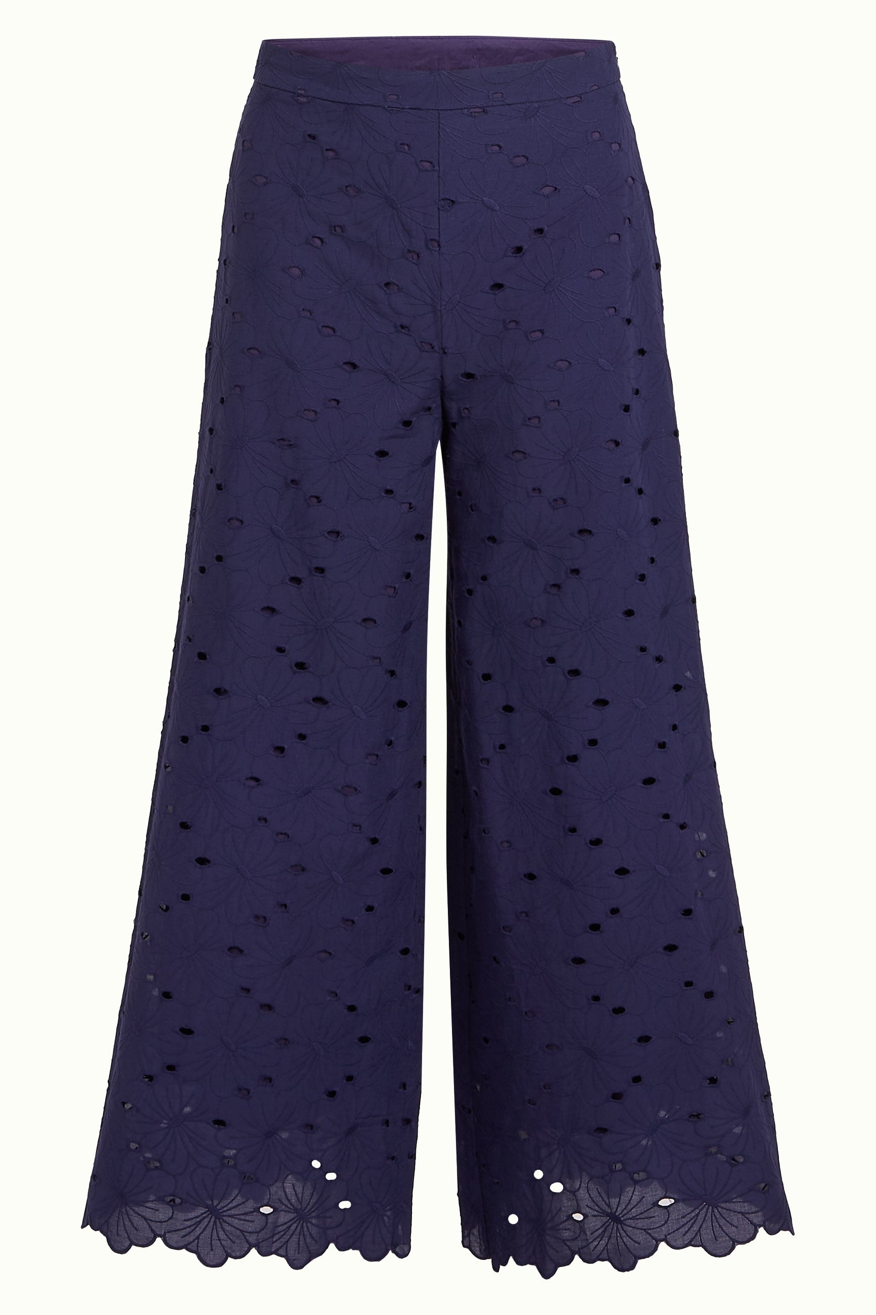 Ethel Pants Brava Broderie - Beacon Blue