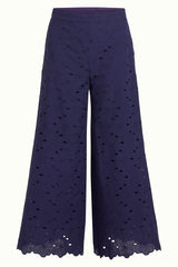 Ethel Pants Brava Broderie - Beacon Blue