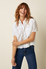 Evelina Blouse Brava Broderie - White