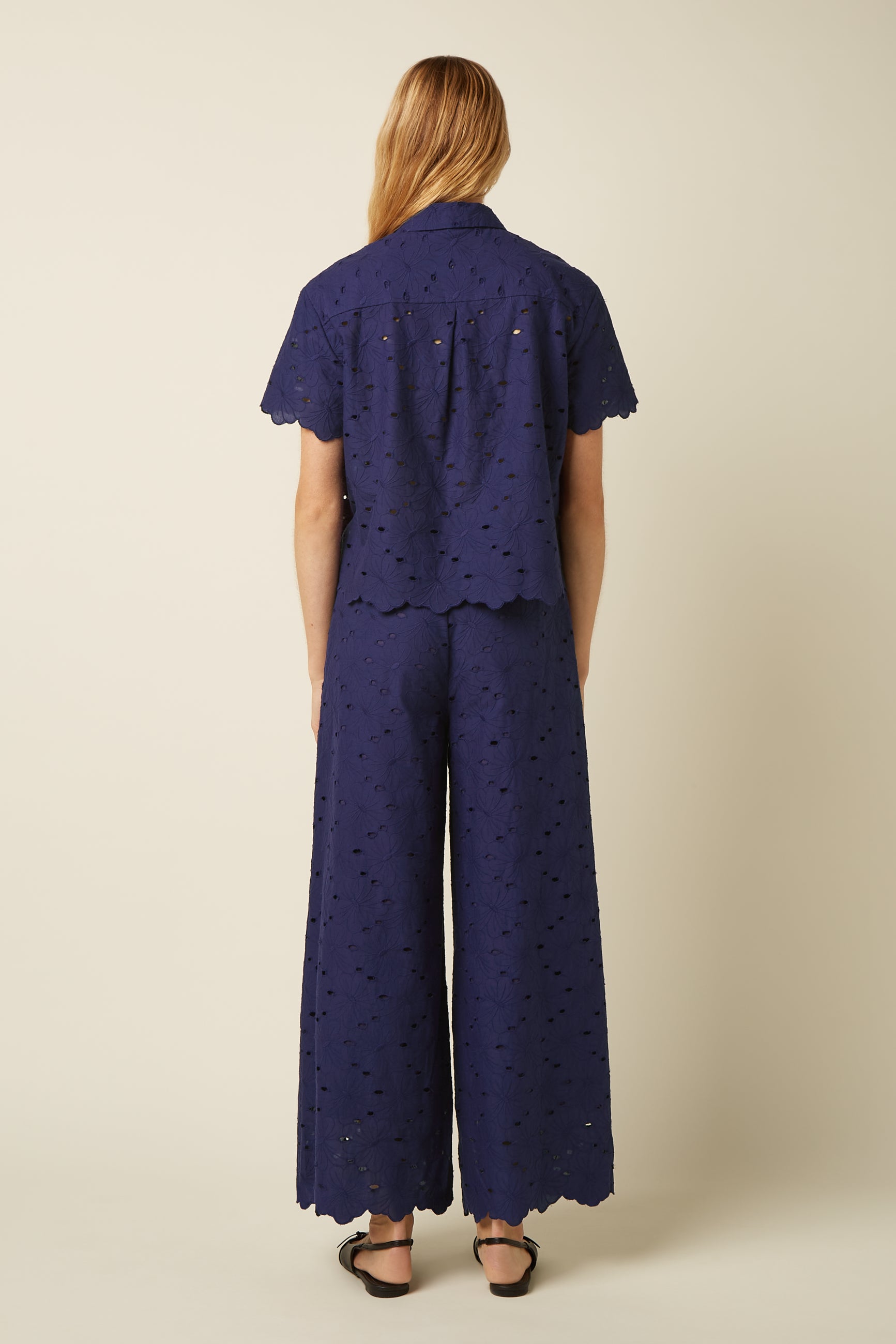 Evelina Blouse Brava Broderie - Beacon Blue