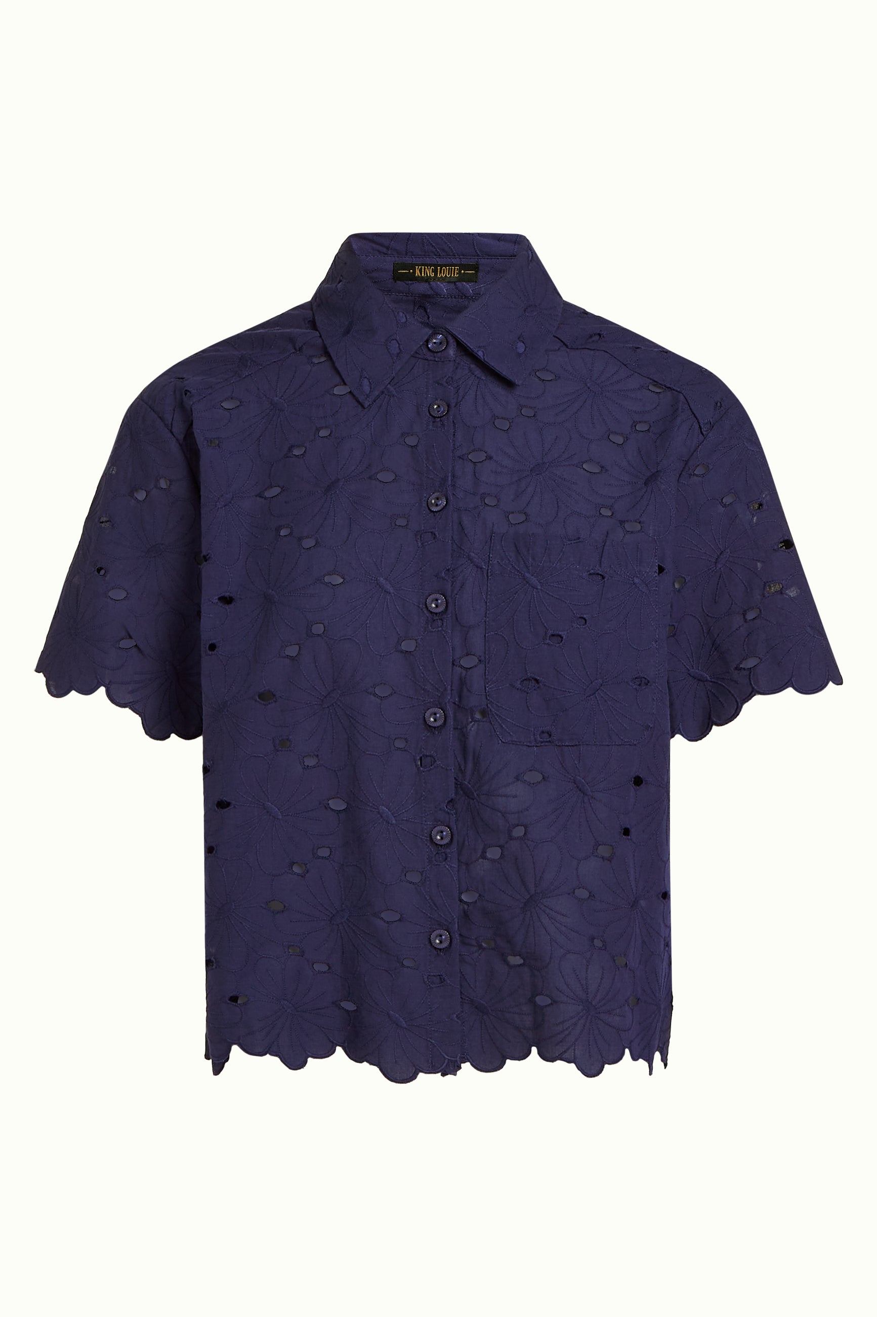 Evelina Blouse Brava Broderie - Beacon Blue
