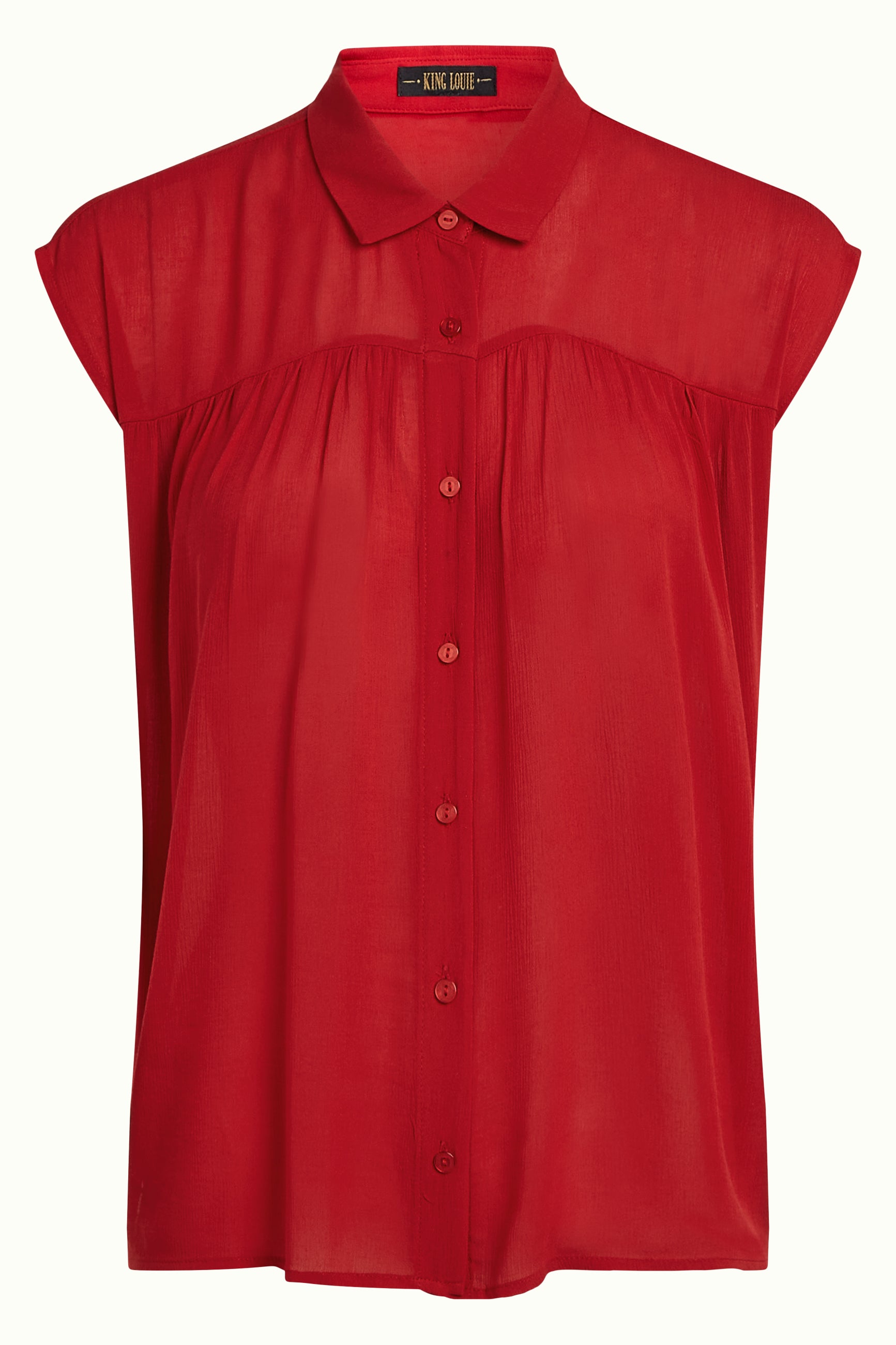 Amy Blouse Capo - Chili Red