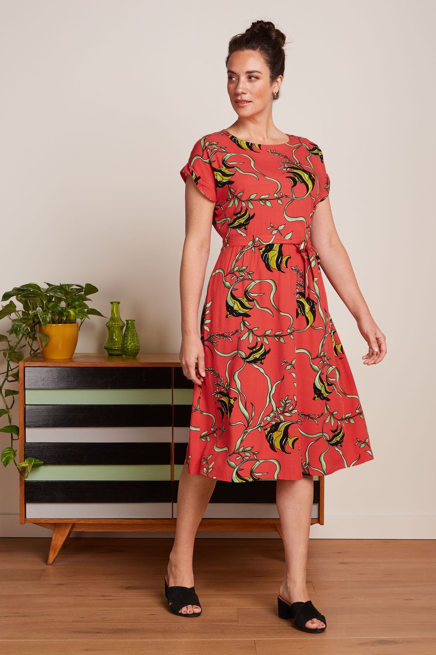 Betty Dress Loose Fit Orne - Tweed Orange – King Louie