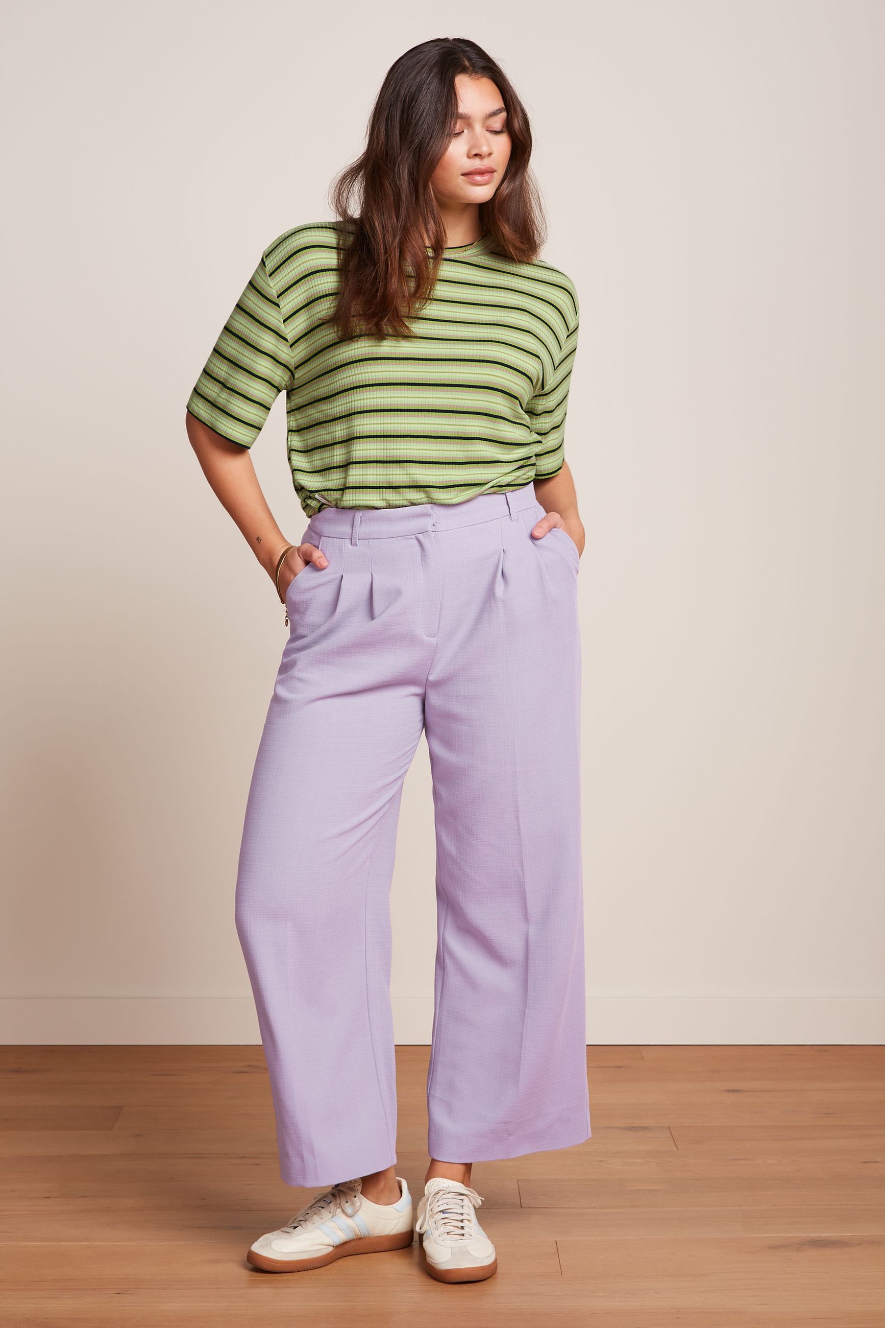 Fintan Cropped Pants Folly - Iris Purple – King Louie