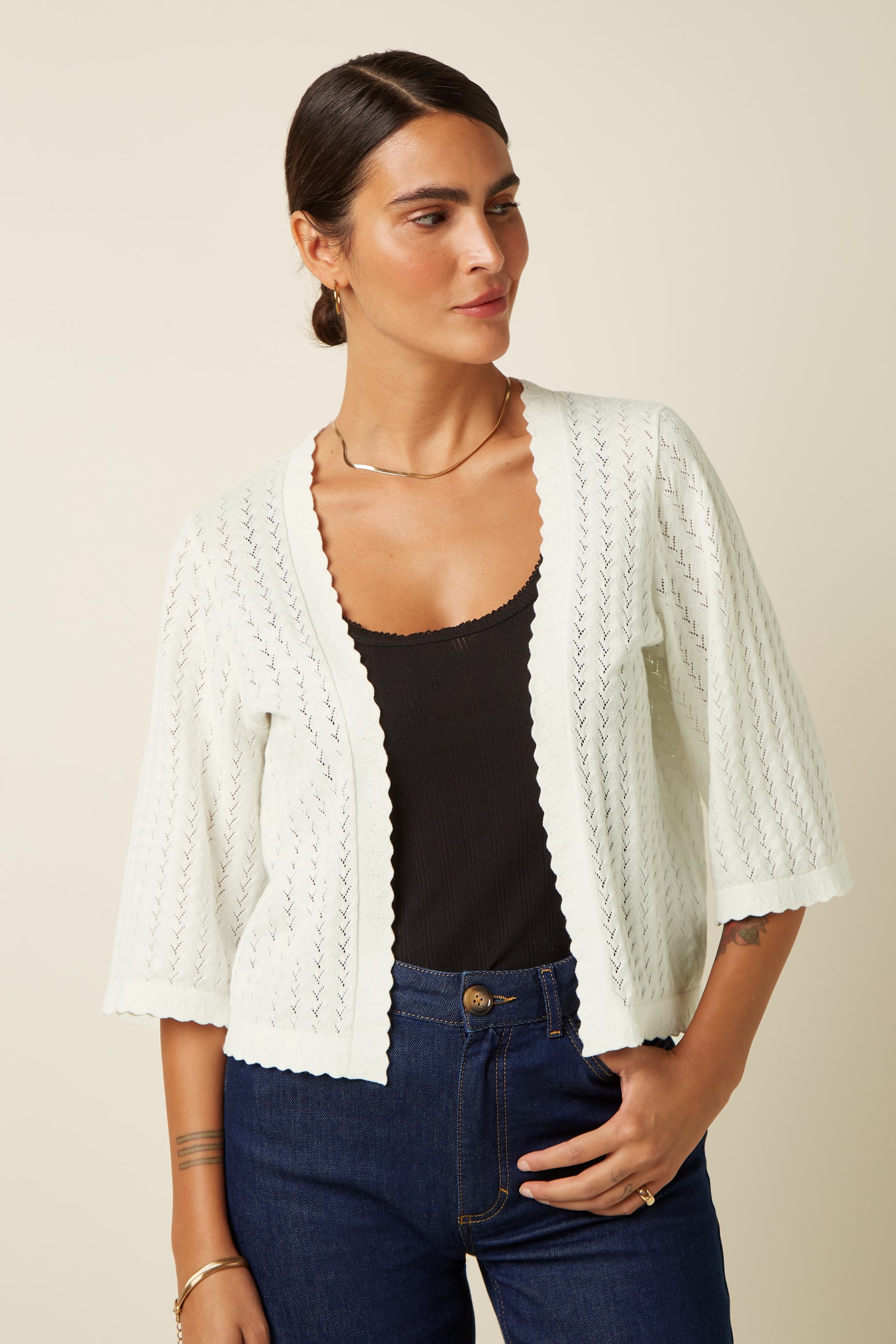 Emily Cardi Rocky Ajour - White