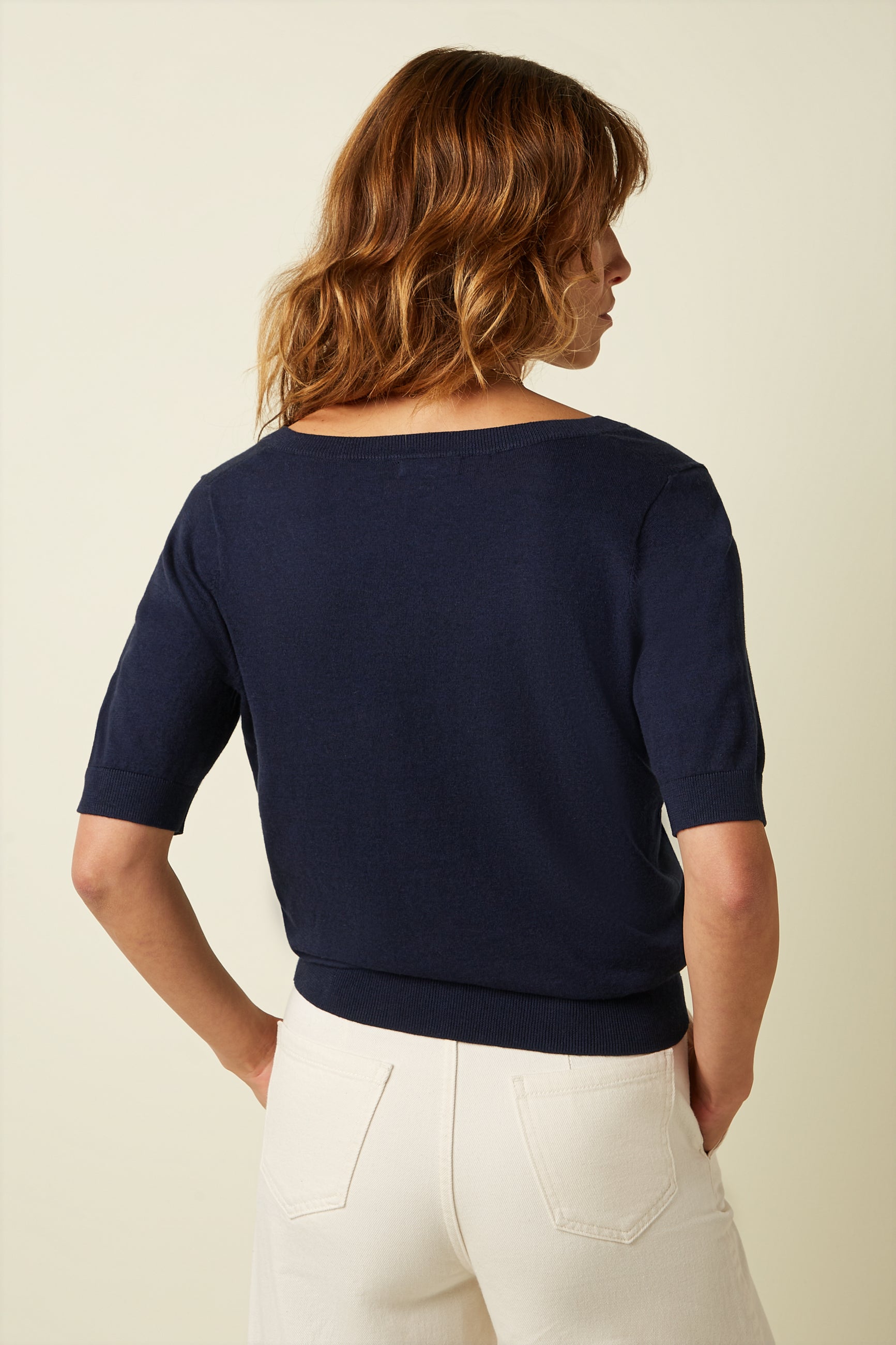 Agnes V Top Cocoon - Blue