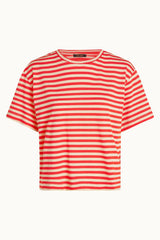 Boxy Tee Chopito Stripe - Fire Red