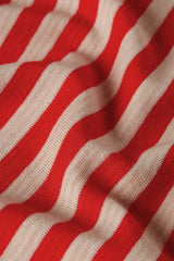 Boxy Tee Chopito Stripe - Fire Red