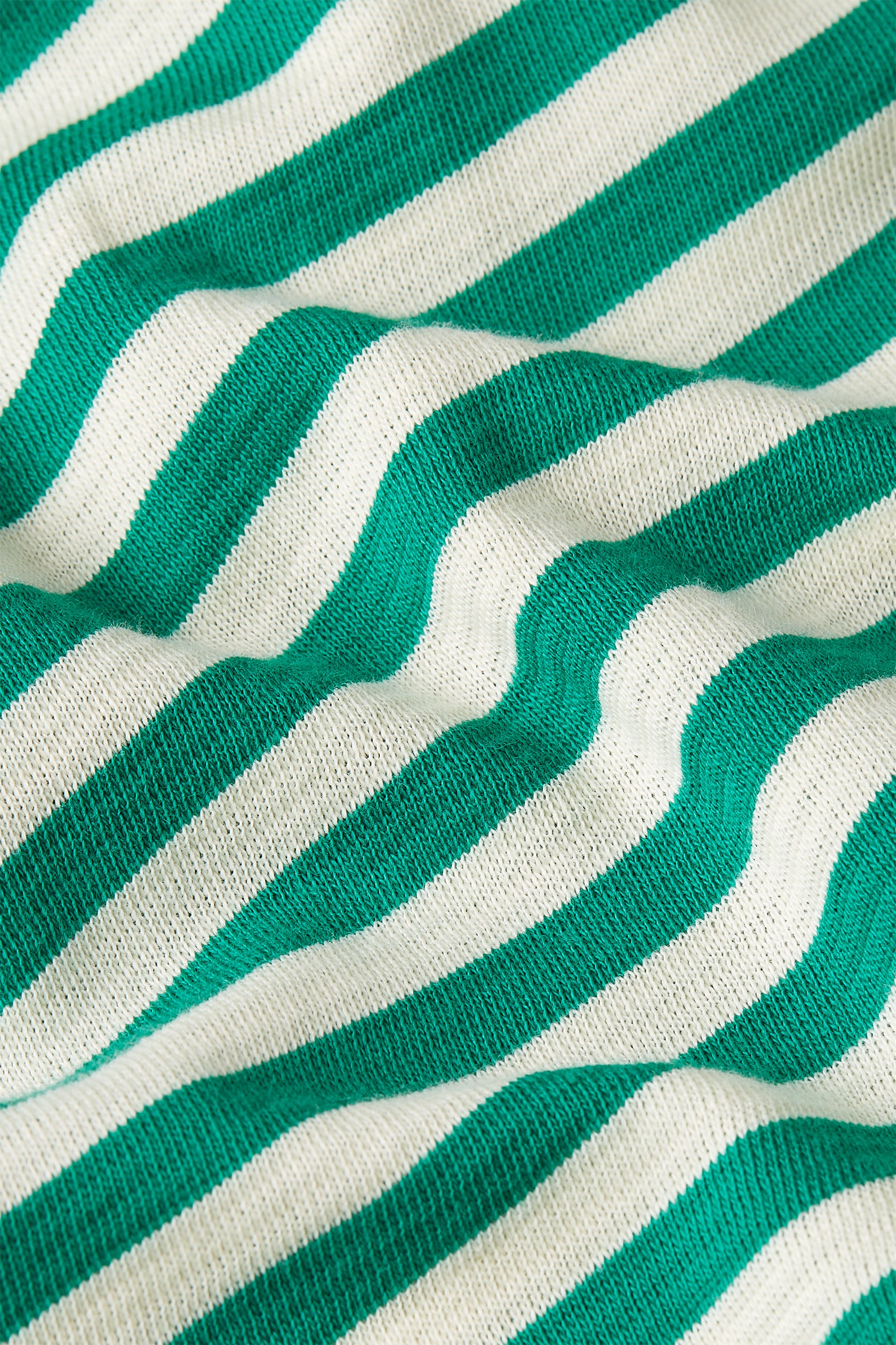 Aria Knot Shirt Chopito Stripe - Ultra Green