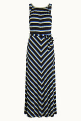 Hazel Dress Embla Stripe - Black