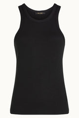 Elvira Camisole Uni Rib - Black