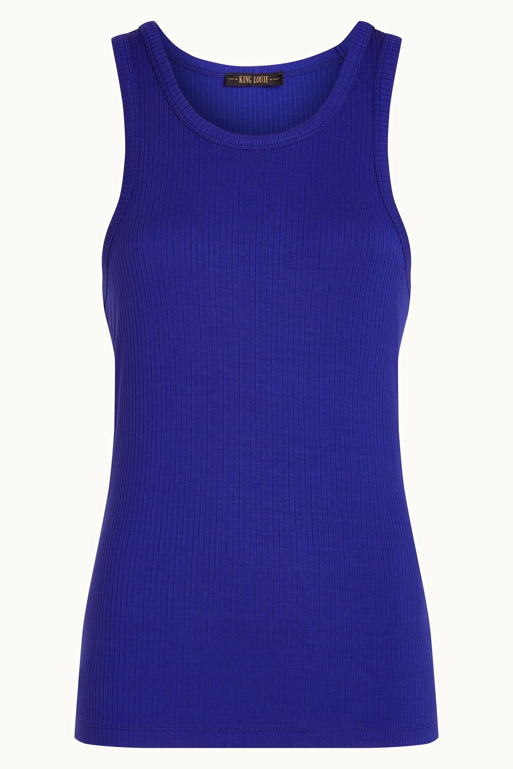 Elvira Camisole Uni Rib - Bluing