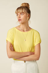Aria Top Caprice - Lemon Yellow