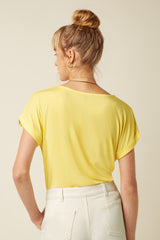 Aria Top Caprice - Lemon Yellow