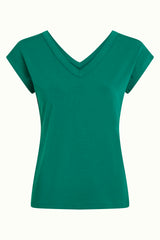 Double V Top Caprice - Nile Green