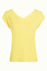Double V Top Caprice - Lemon Yellow
