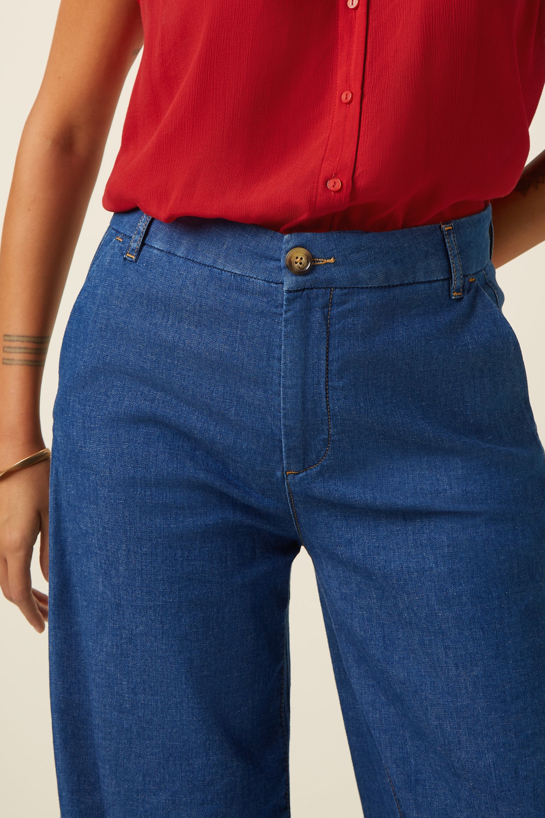 Peppa Pants Chambray - Denim Blue