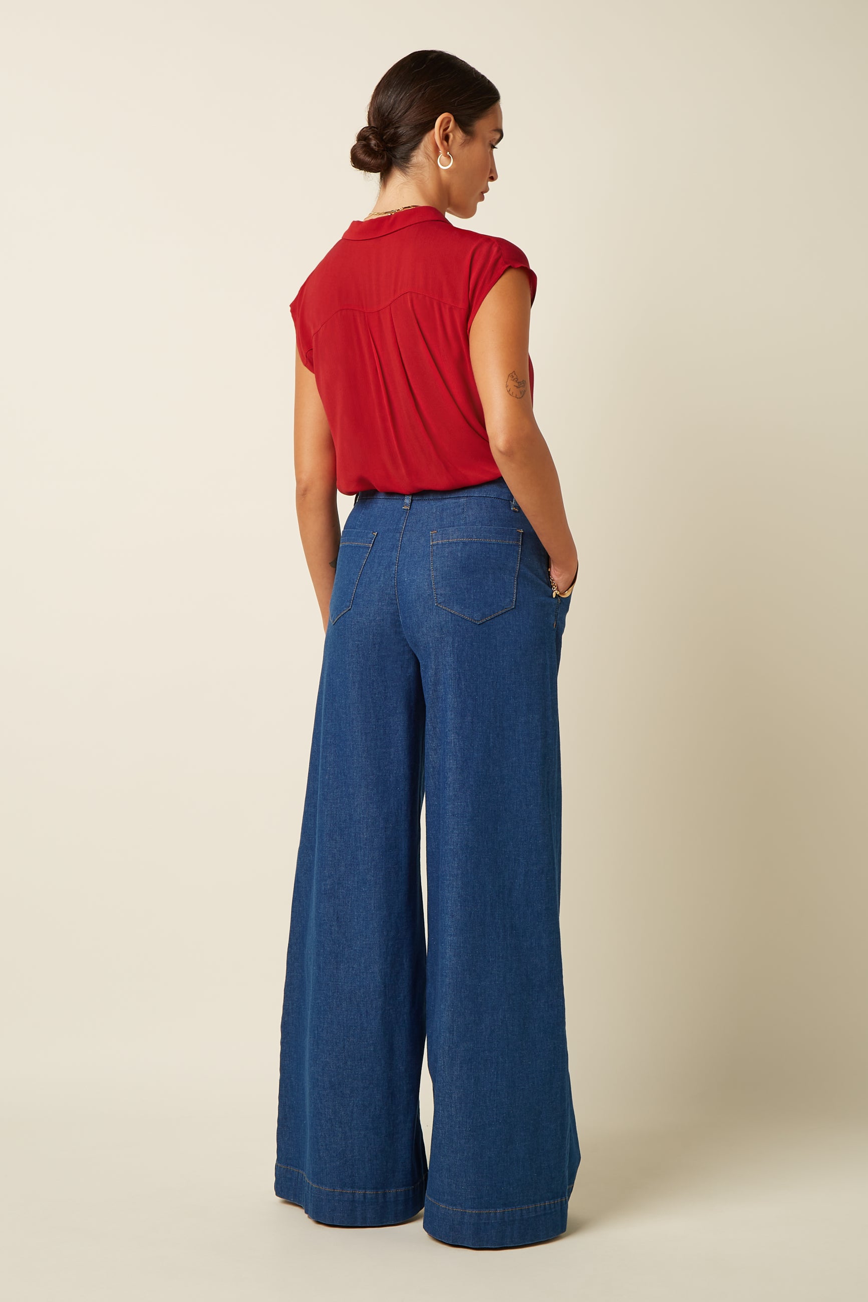Peppa Pants Chambray - Denim Blue