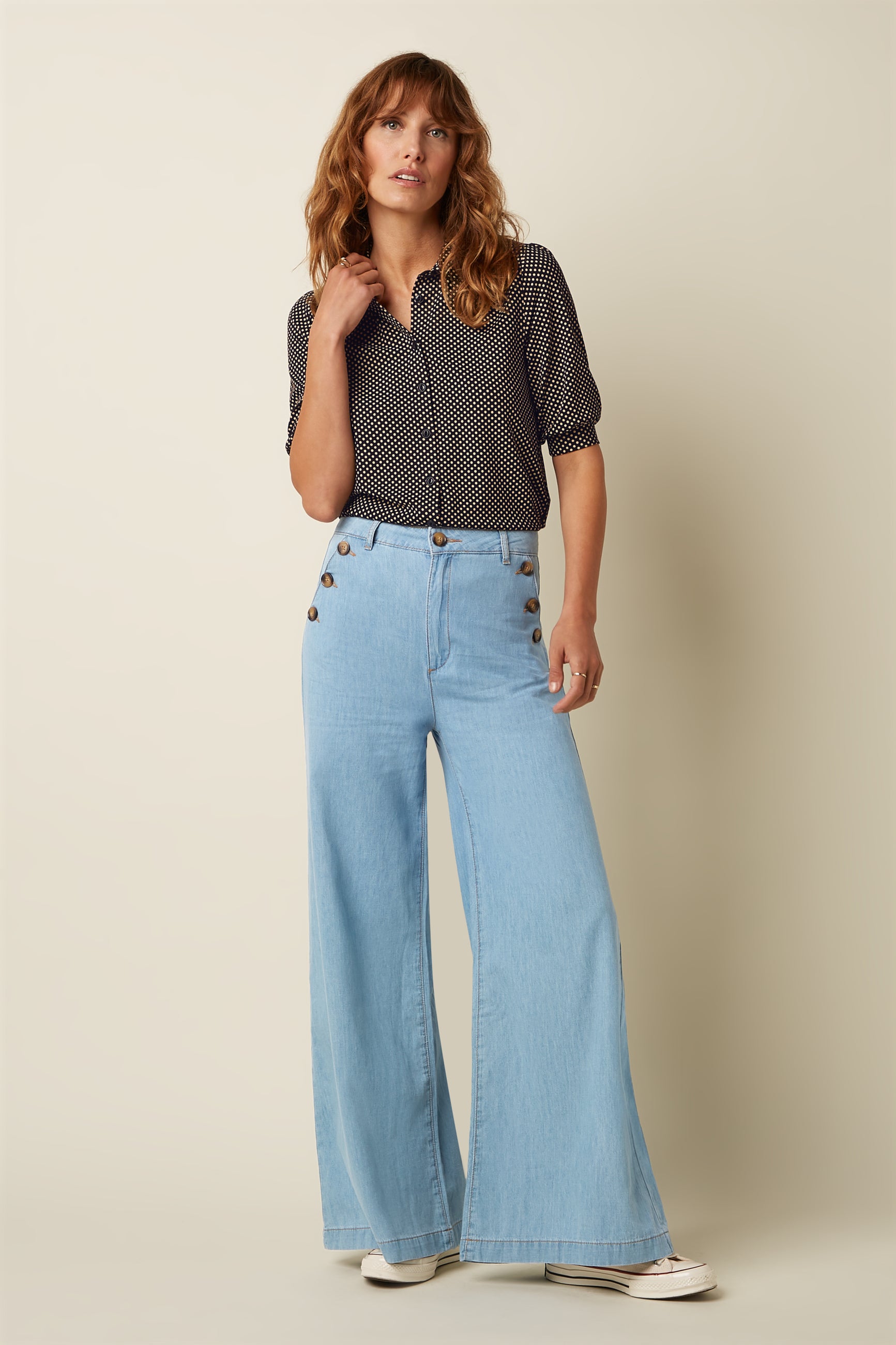 Pirla Pants Festa Light Denim - Blue Tint