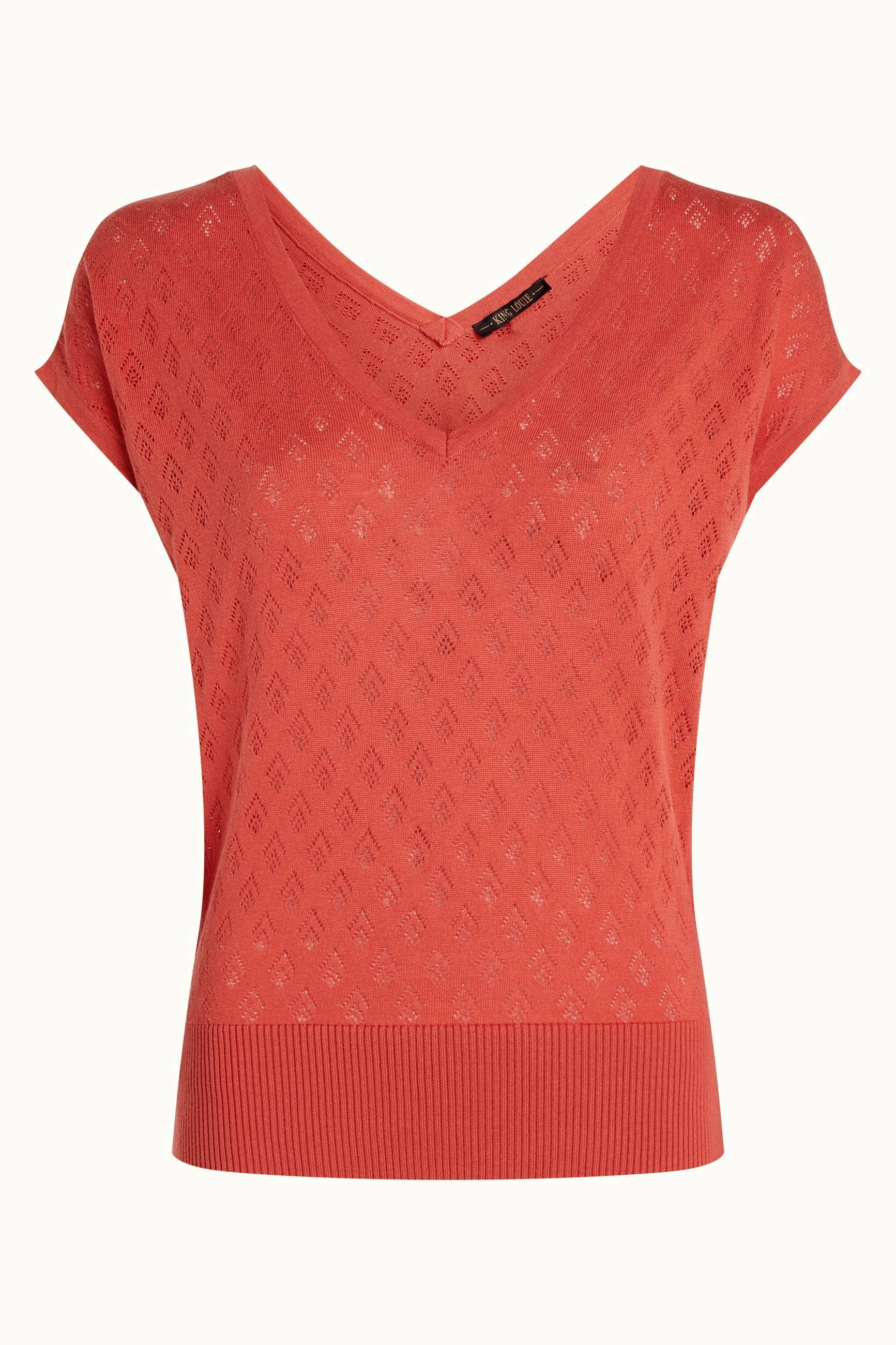 kumaTAO2yリボンビスチェ red quail fancy tops REEDITION RIB KNIT TANK TOP - courrèges (クレージュ)