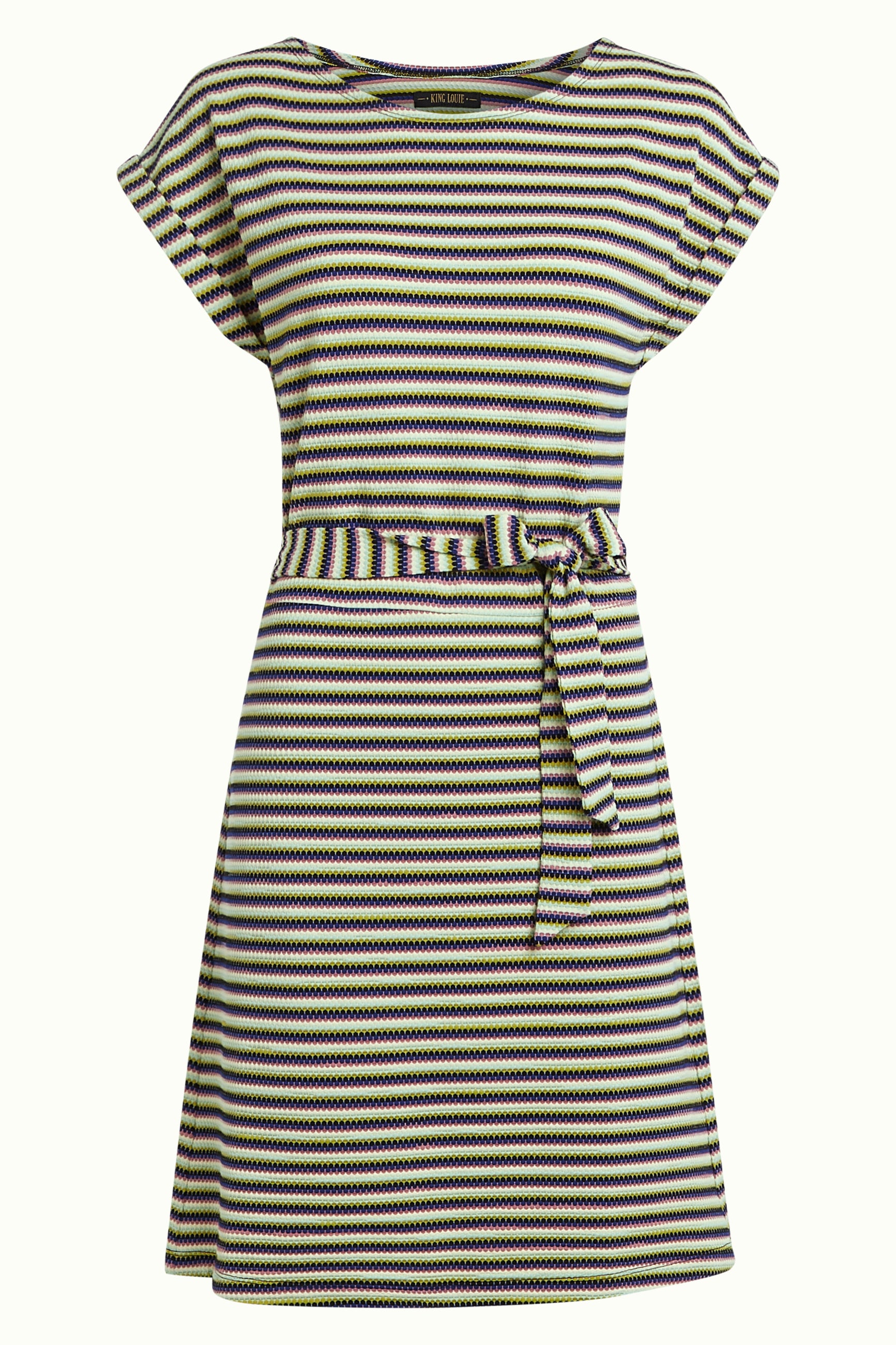 Aria Tunic Dress Beebop Stripe - Black