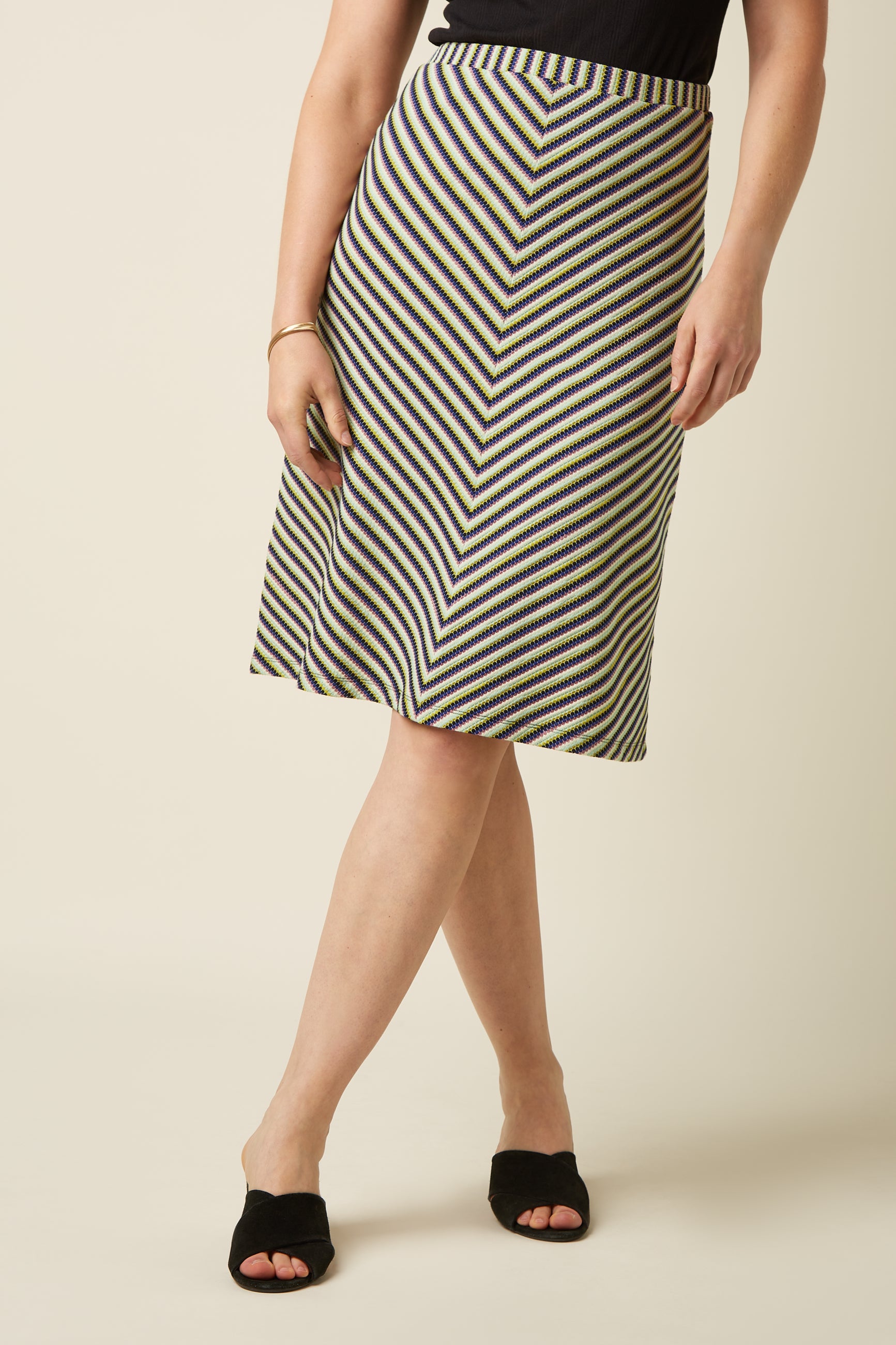 Juno Skirt Beebop Stripe - Black
