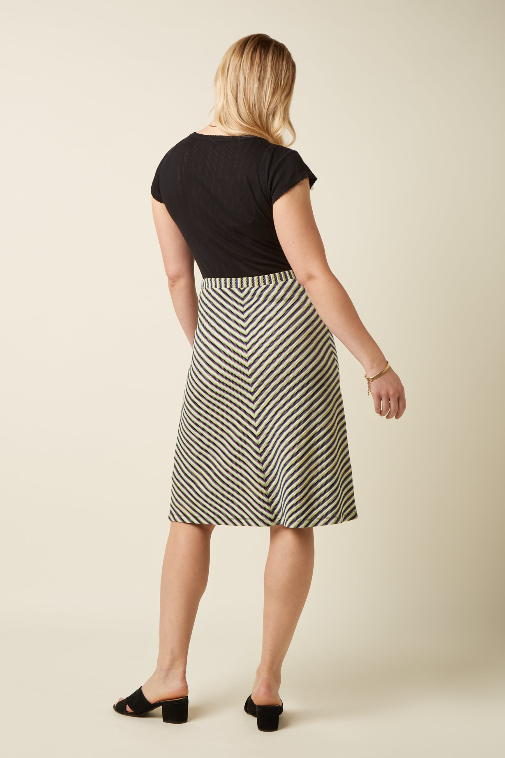 Juno Skirt Beebop Stripe - Black
