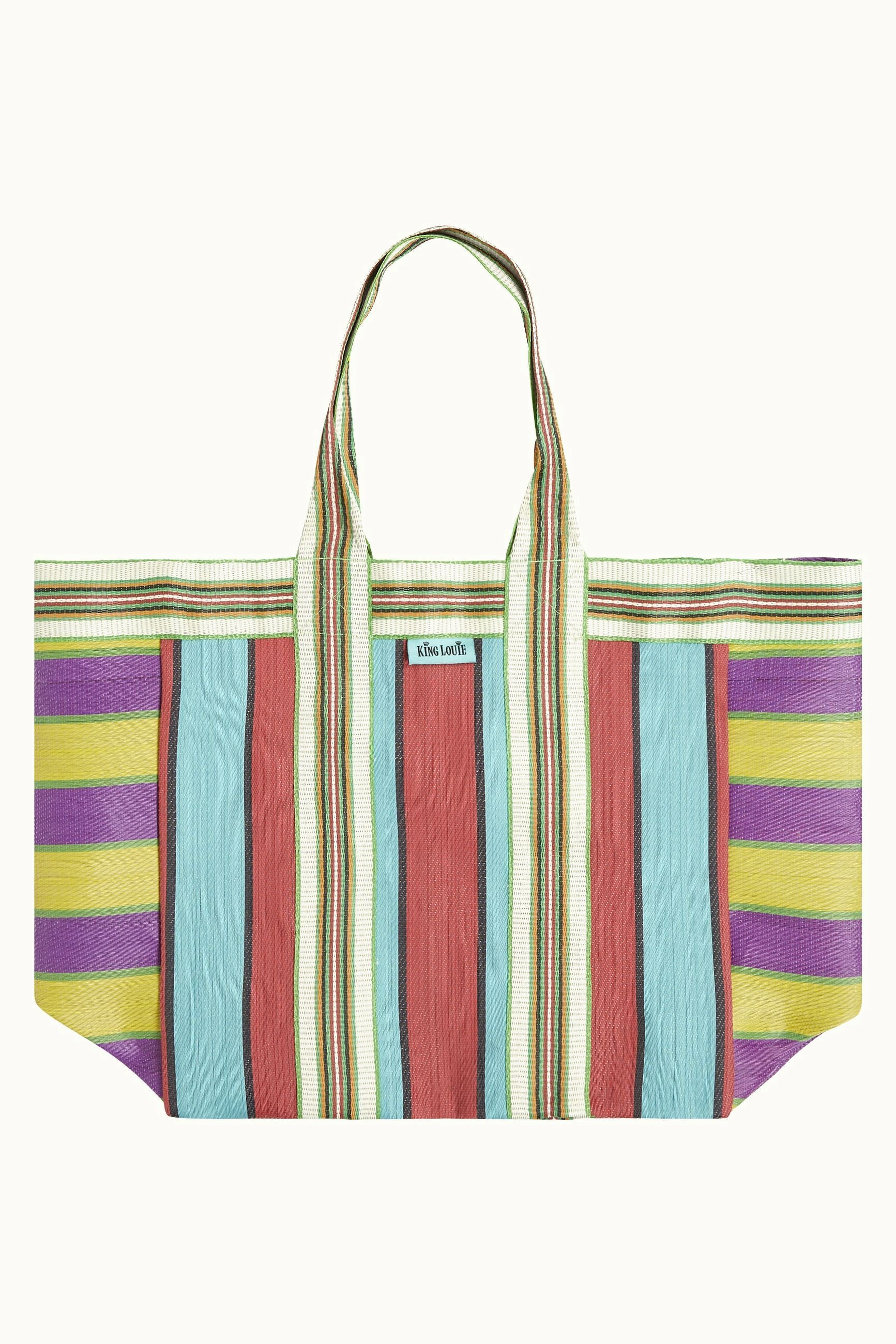 Big Shopper Mercado Bag Azure Green King Louie