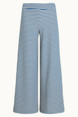 Border Palazzo Pants Mariniere Stripe - Bluing