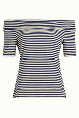 Nives Top Mariniere Stripe - Beacon Blue
