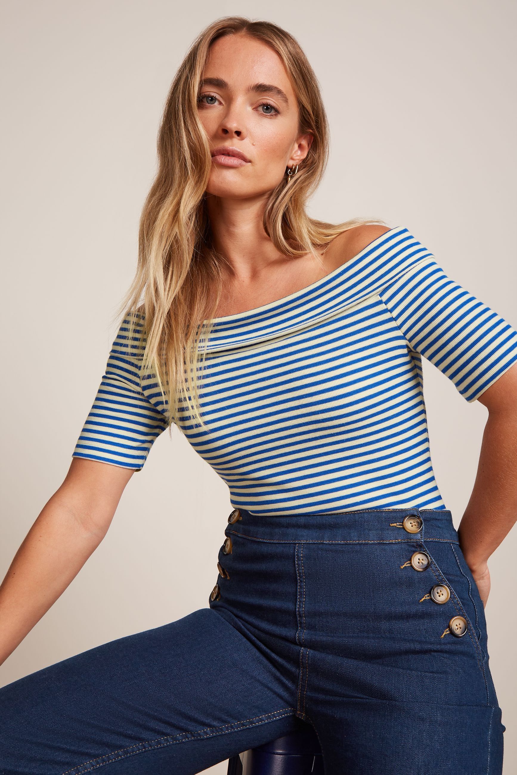 Nives Top Mariniere Stripe - Bluing