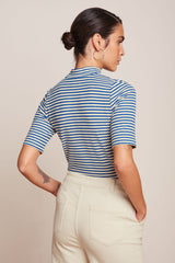 Turtle Top Mariniere Stripe - Bluing