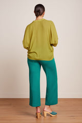 Federica Pants Milano Uni - Kayaking Green