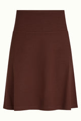 Border Skirt Milano Uni - Rum Brown