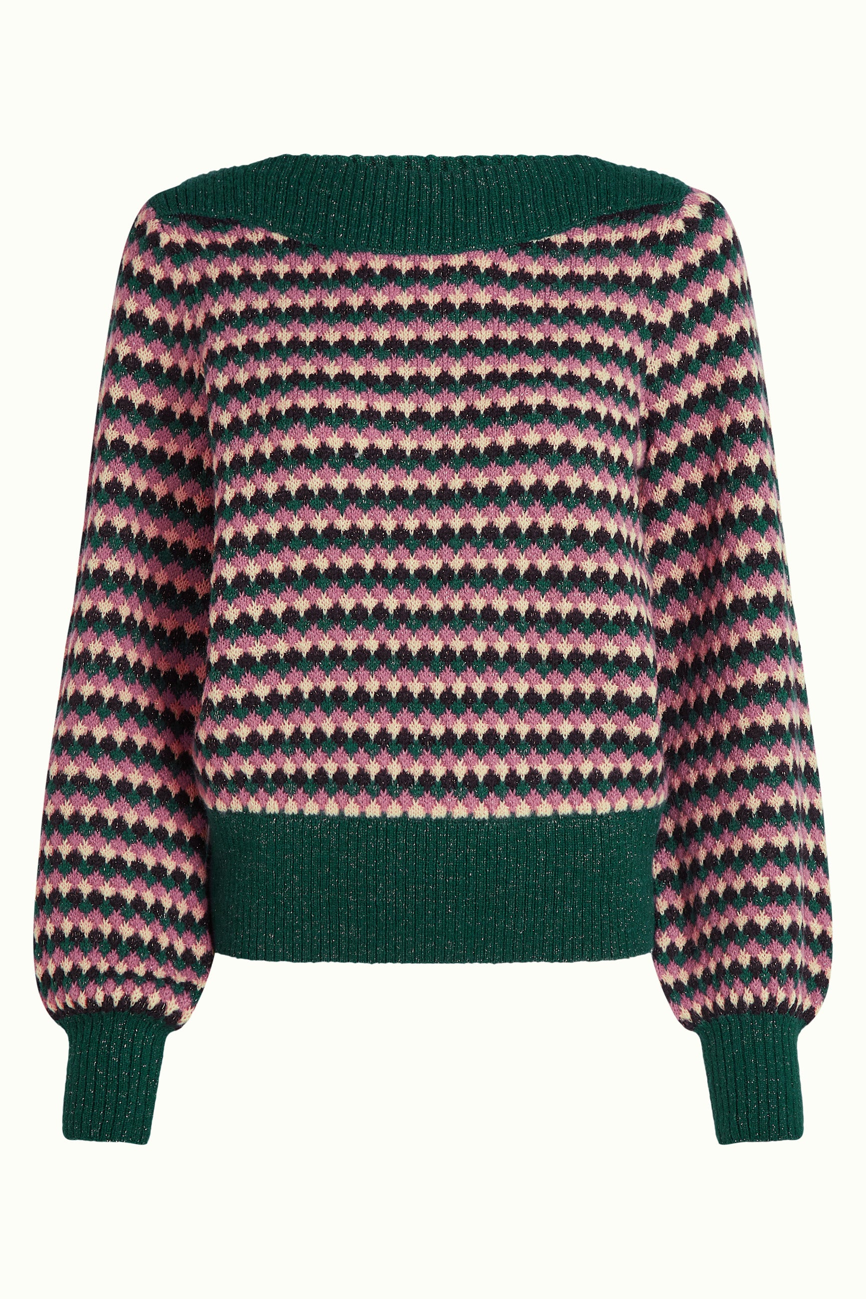 Erin Top Flora - Pine Green