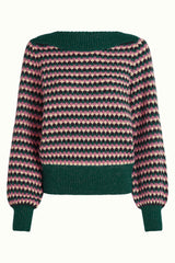 Erin Top Flora - Pine Green