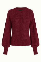 Raglan Cardi Bernard - Cabernet Red