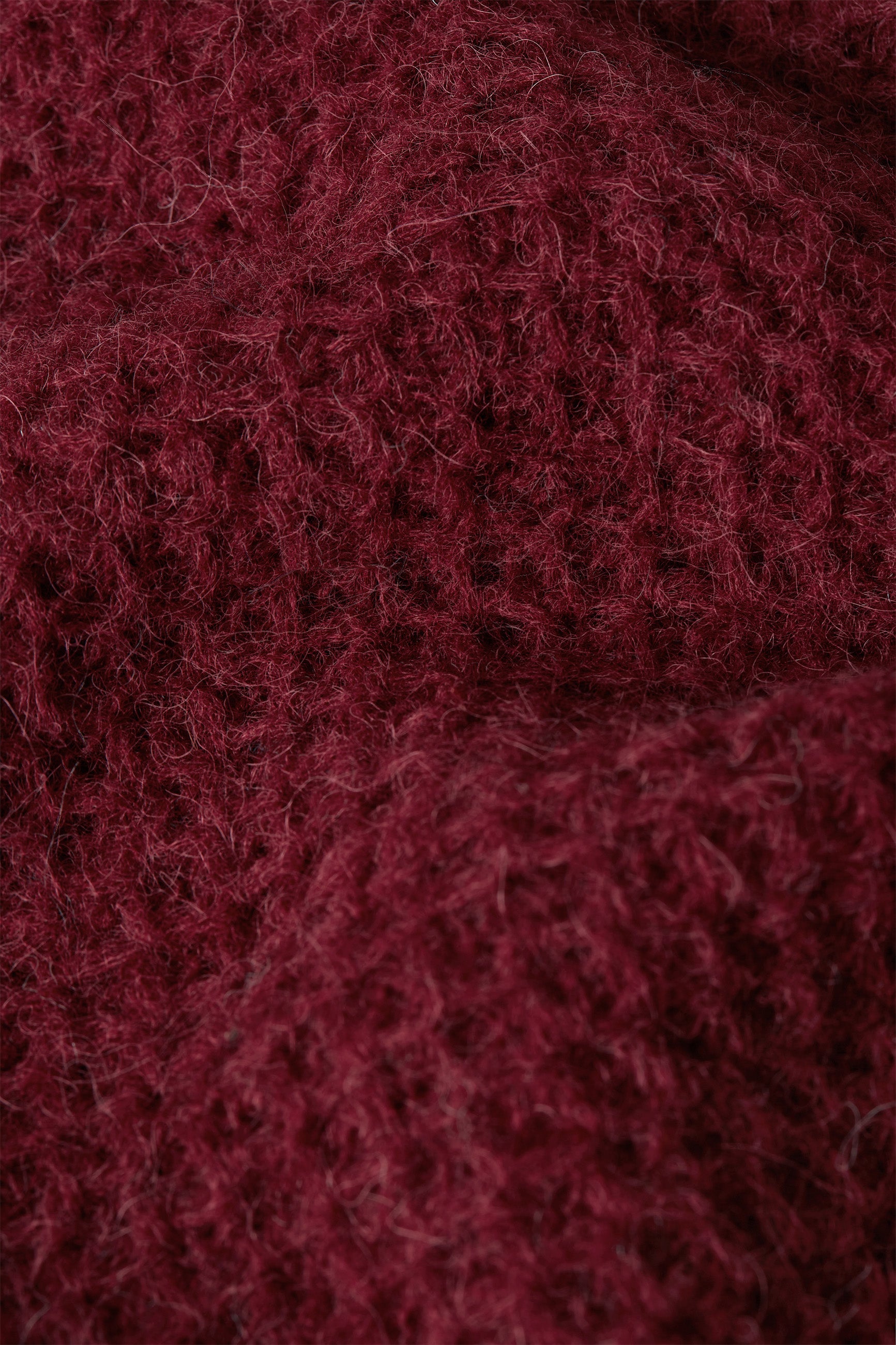 Jeanie Yoke Sweater Bernard - Cabernet Red