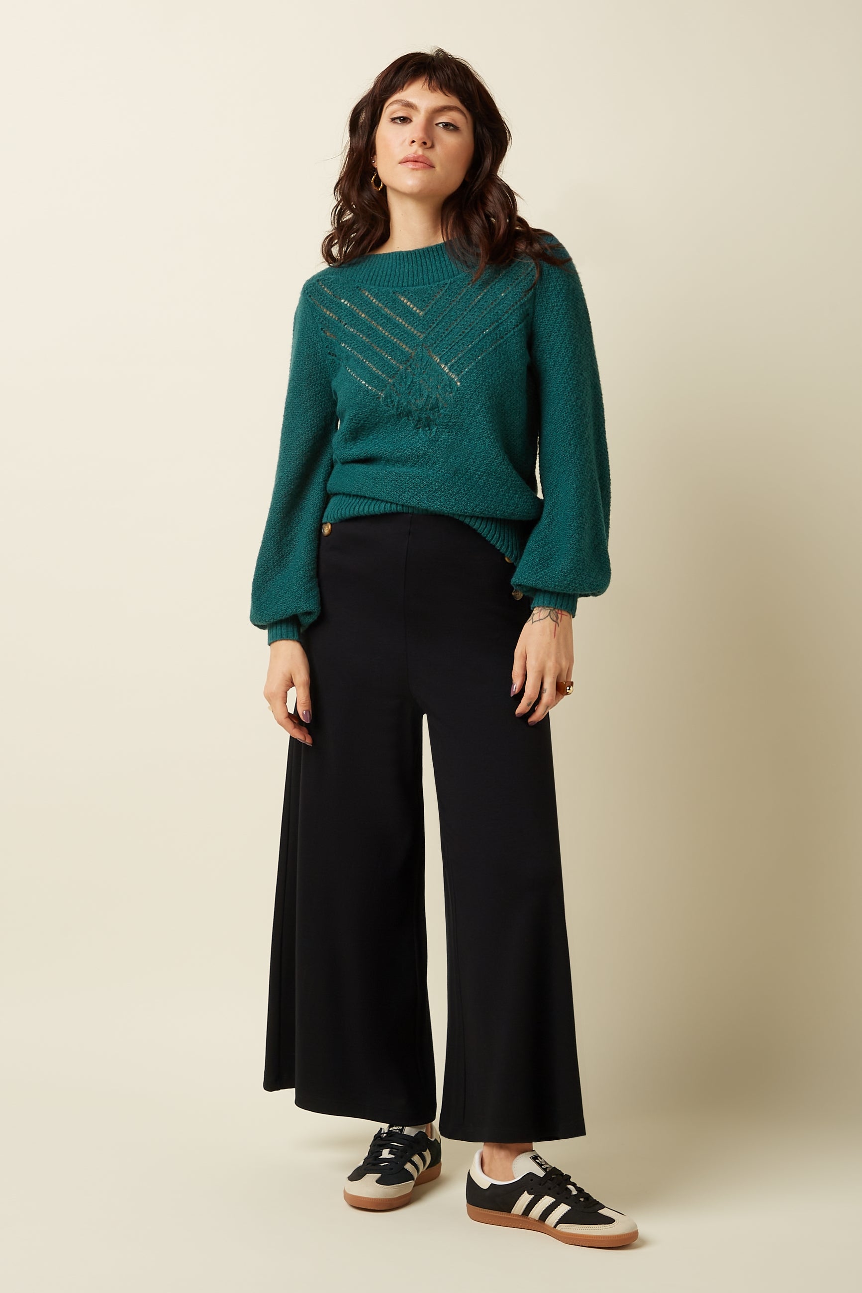 Erin Top Farfalle - Spruced Green