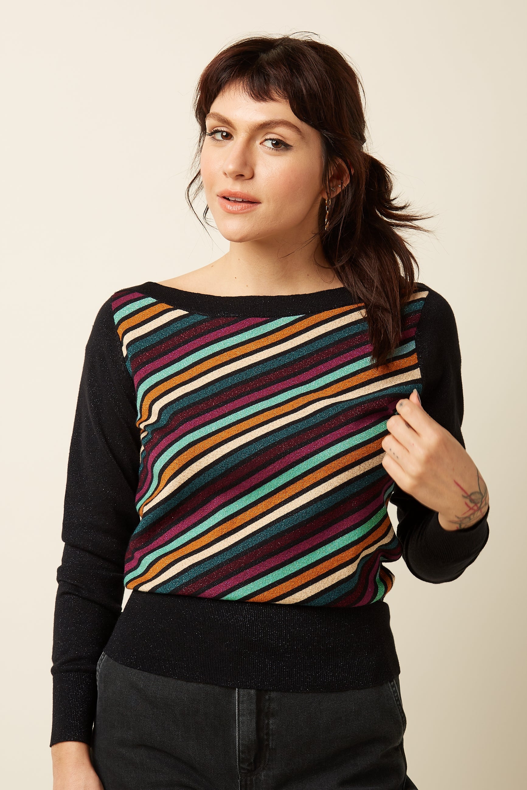 Ivy Top Lapis - Black