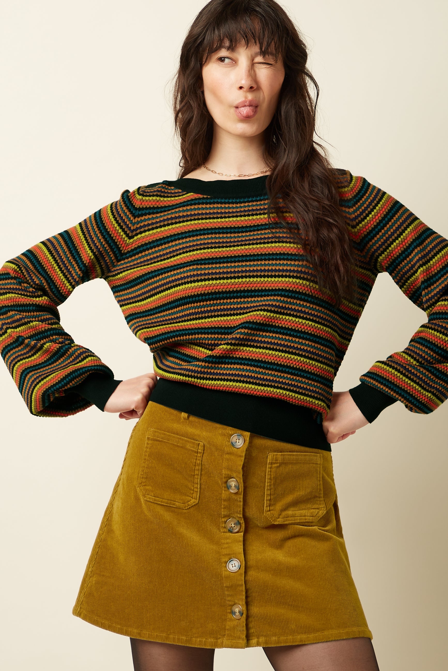 Audrey Bell Top Marielle - Black