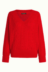 Mauve V Top Leon - Fiery Red